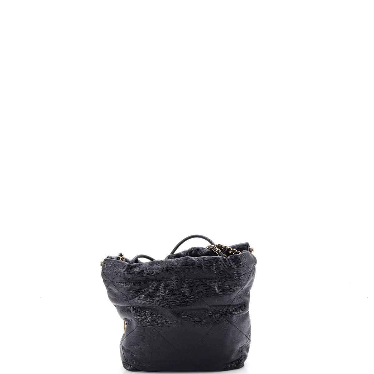 22 Chain Hobo Quilted Caviar Mini