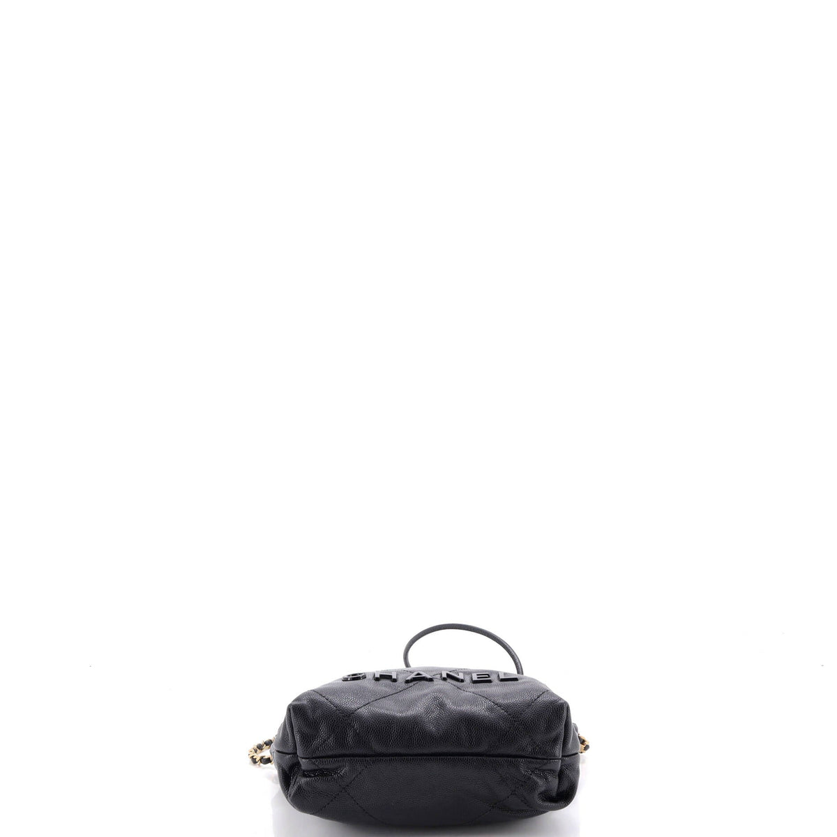 22 Chain Hobo Quilted Caviar Mini