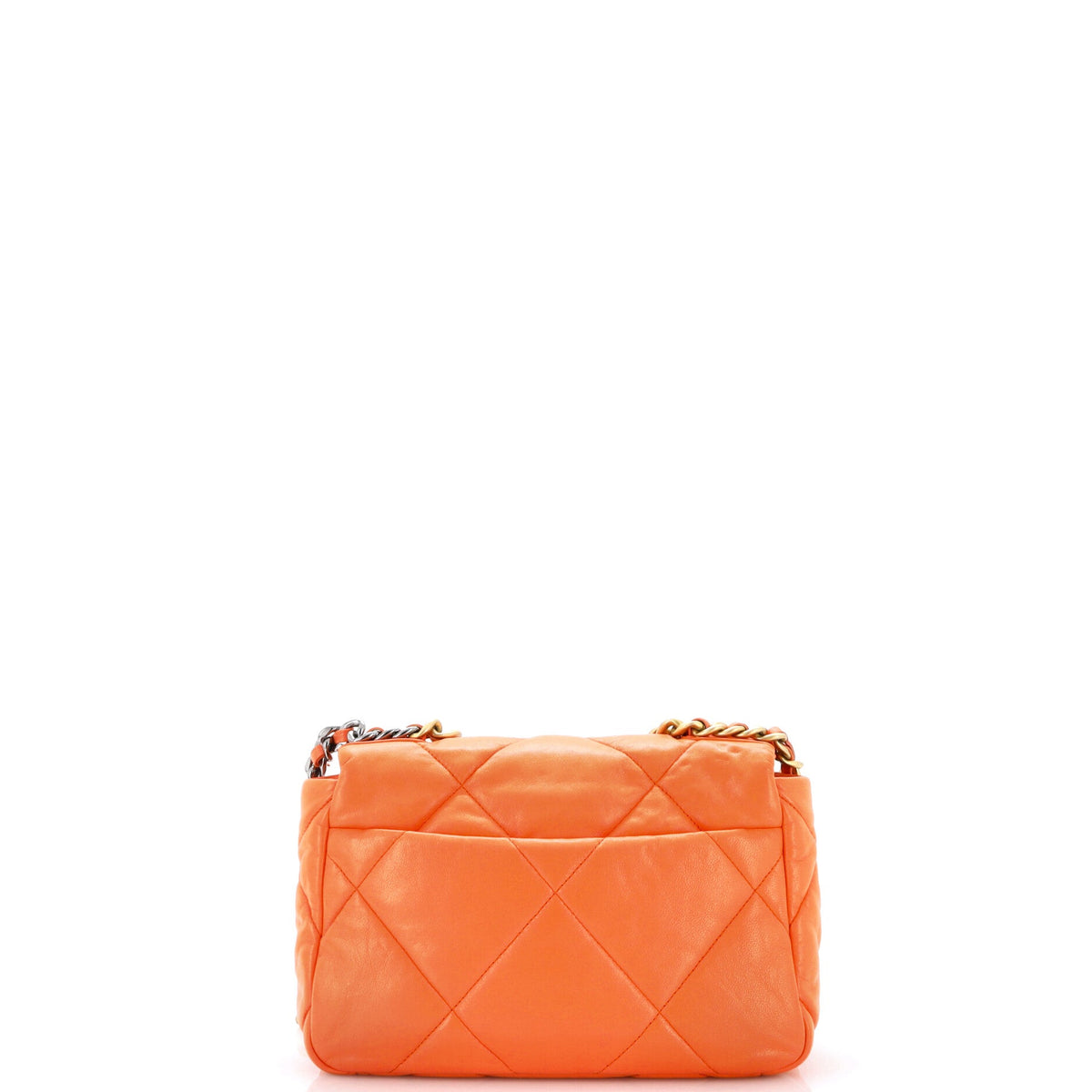 19 Flap Bag Quilted Leather Medium