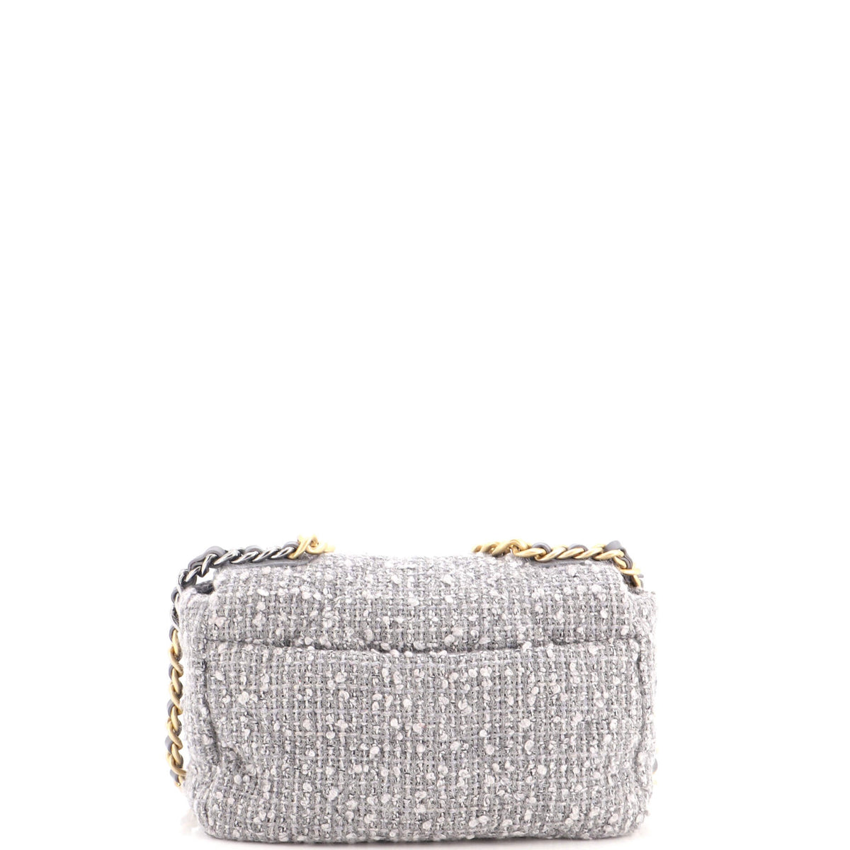 19 Flap Bag Quilted Tweed Medium