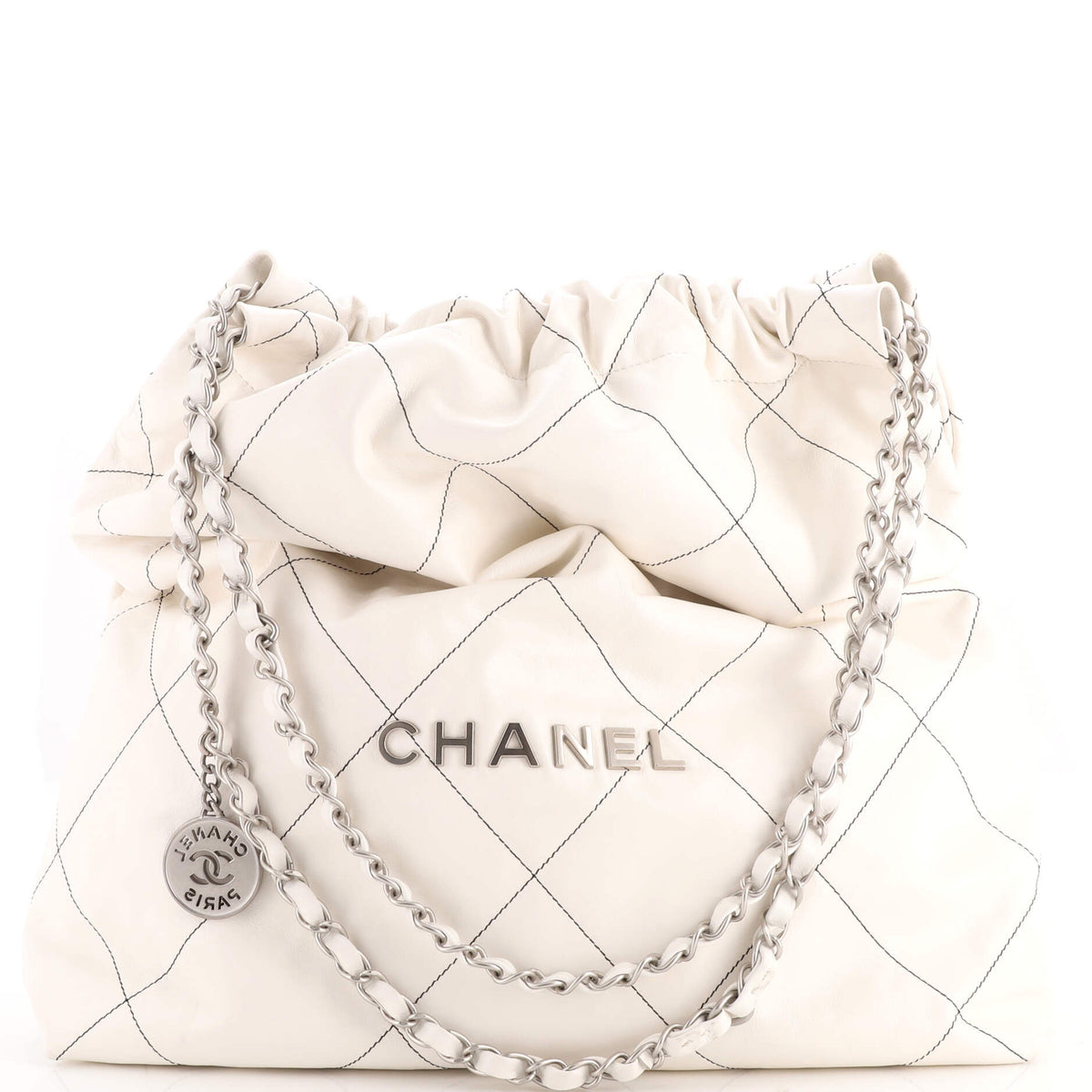 22 Chain Hobo Quilted Calfskin Large
