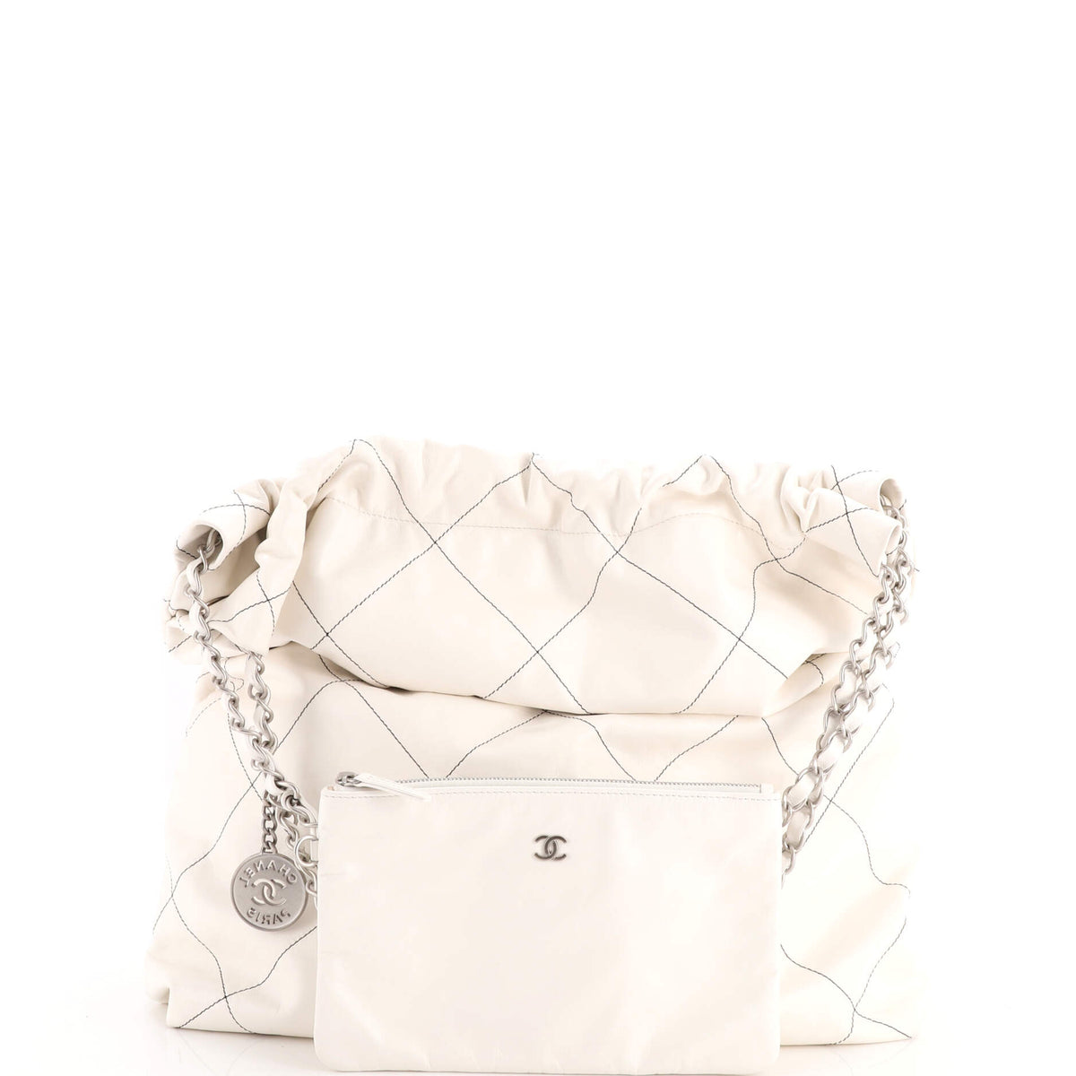 22 Chain Hobo Quilted Calfskin Large