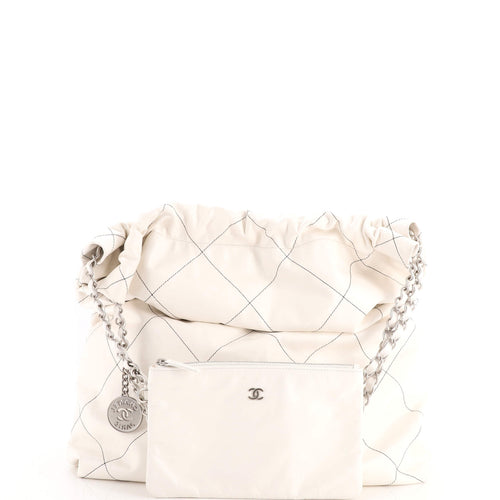 22 Chain Hobo Quilted Calfskin Large