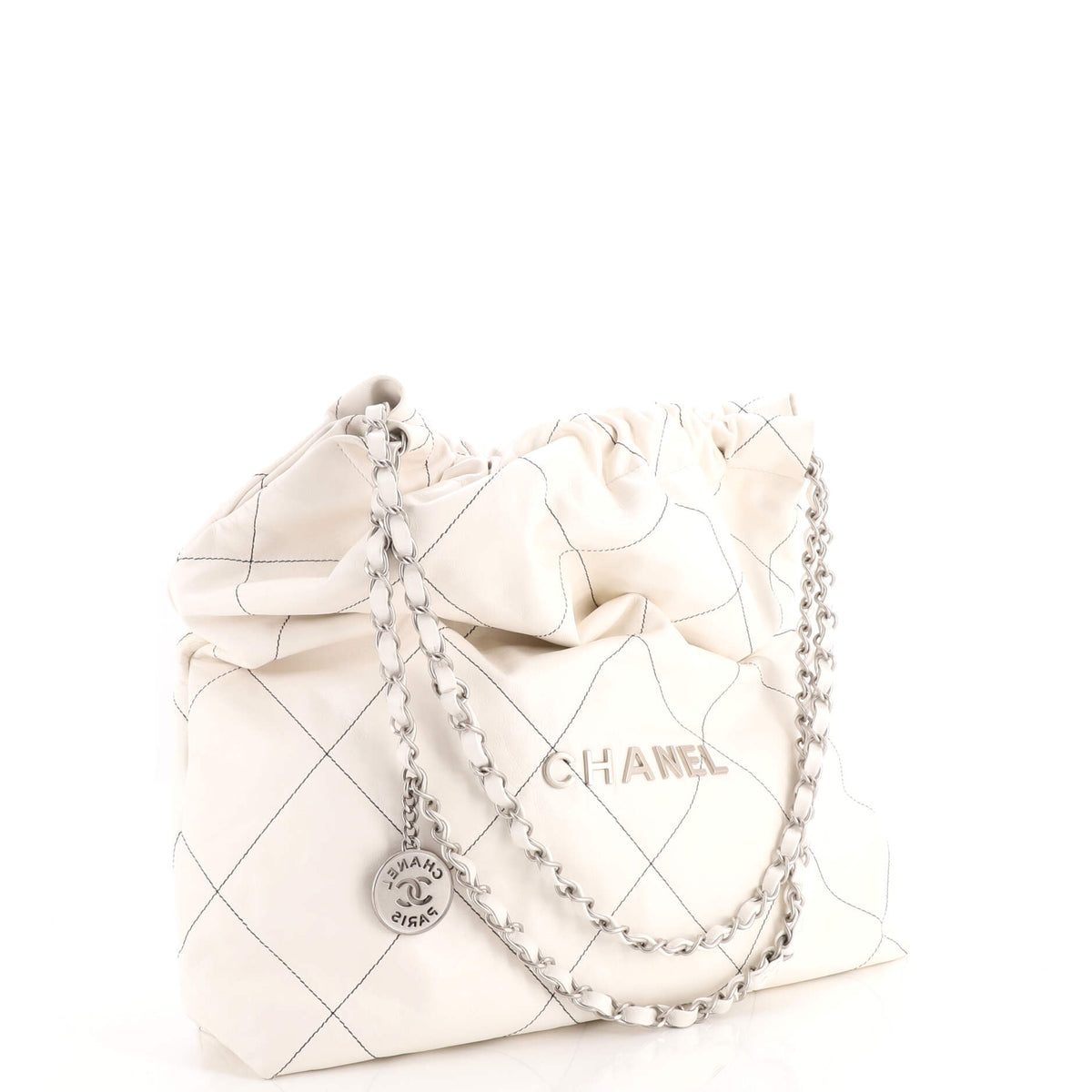 22 Chain Hobo Quilted Calfskin Large