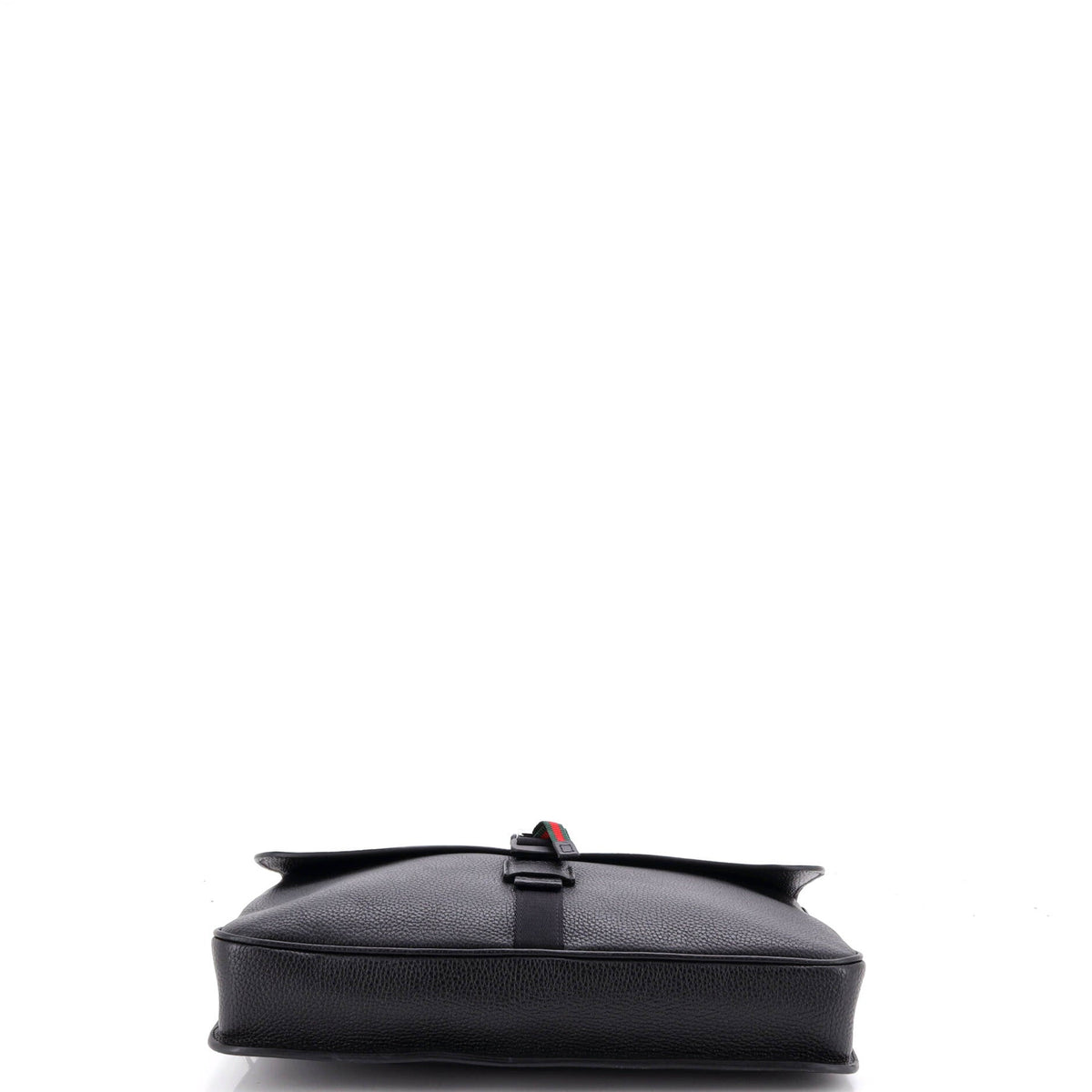 Web Buckle Wristlet Briefcase Leather