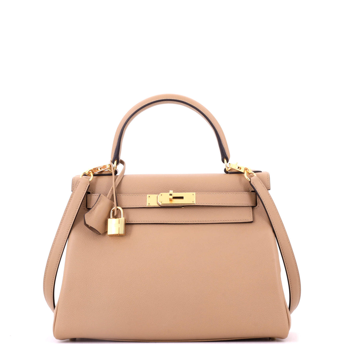 Kelly Handbag Chai Evercolor with Gold Hardware 28
