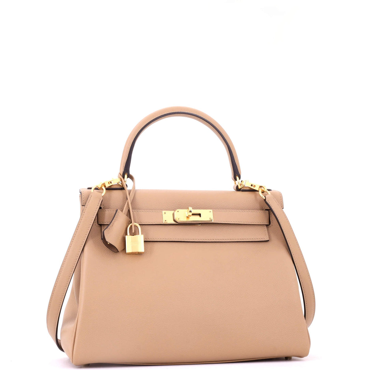 Kelly Handbag Chai Evercolor with Gold Hardware 28