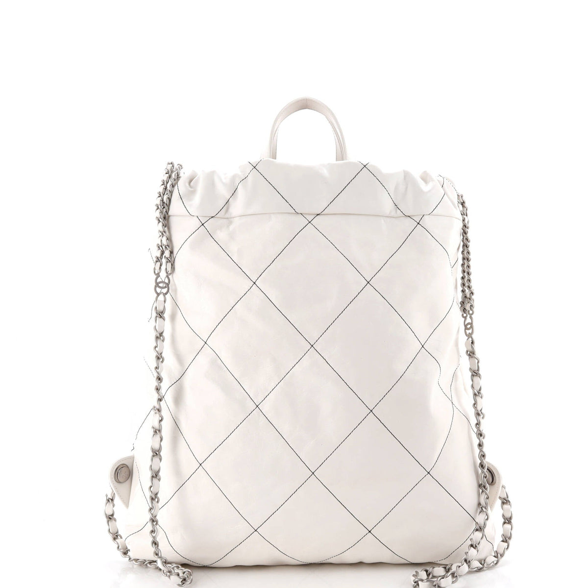 22 Chain Backpack Quilted Calfskin Large