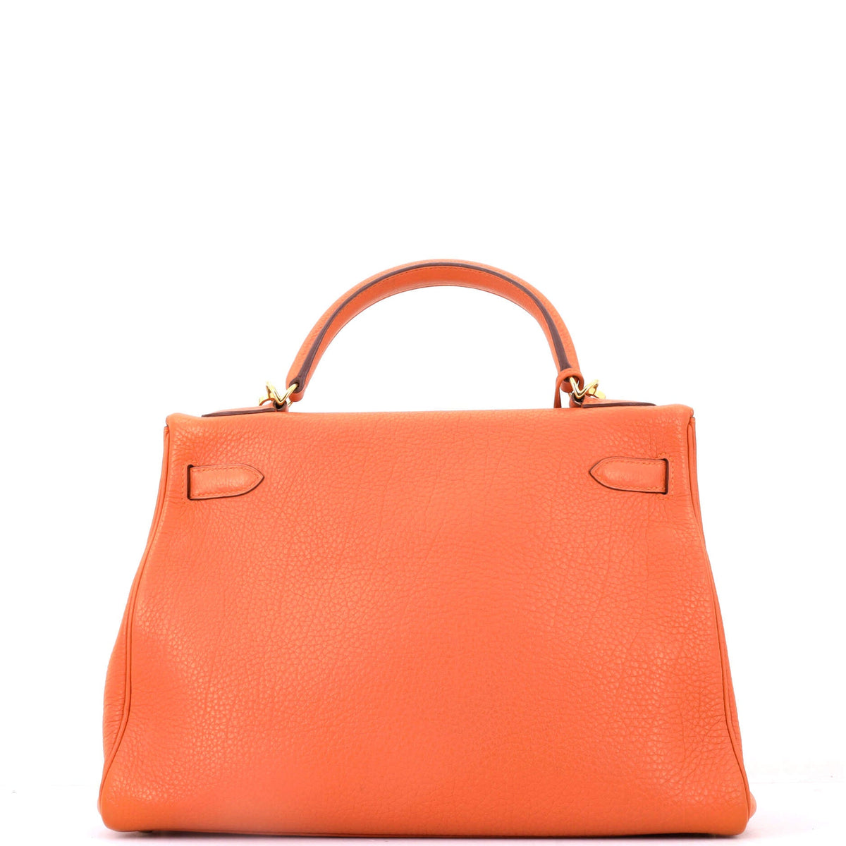Kelly Handbag Orange H Togo with Gold Hardware 32