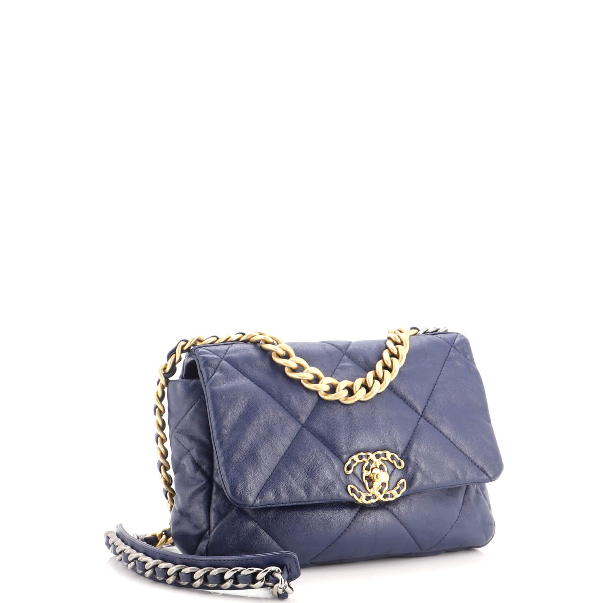 19 Flap Bag Quilted Leather Medium