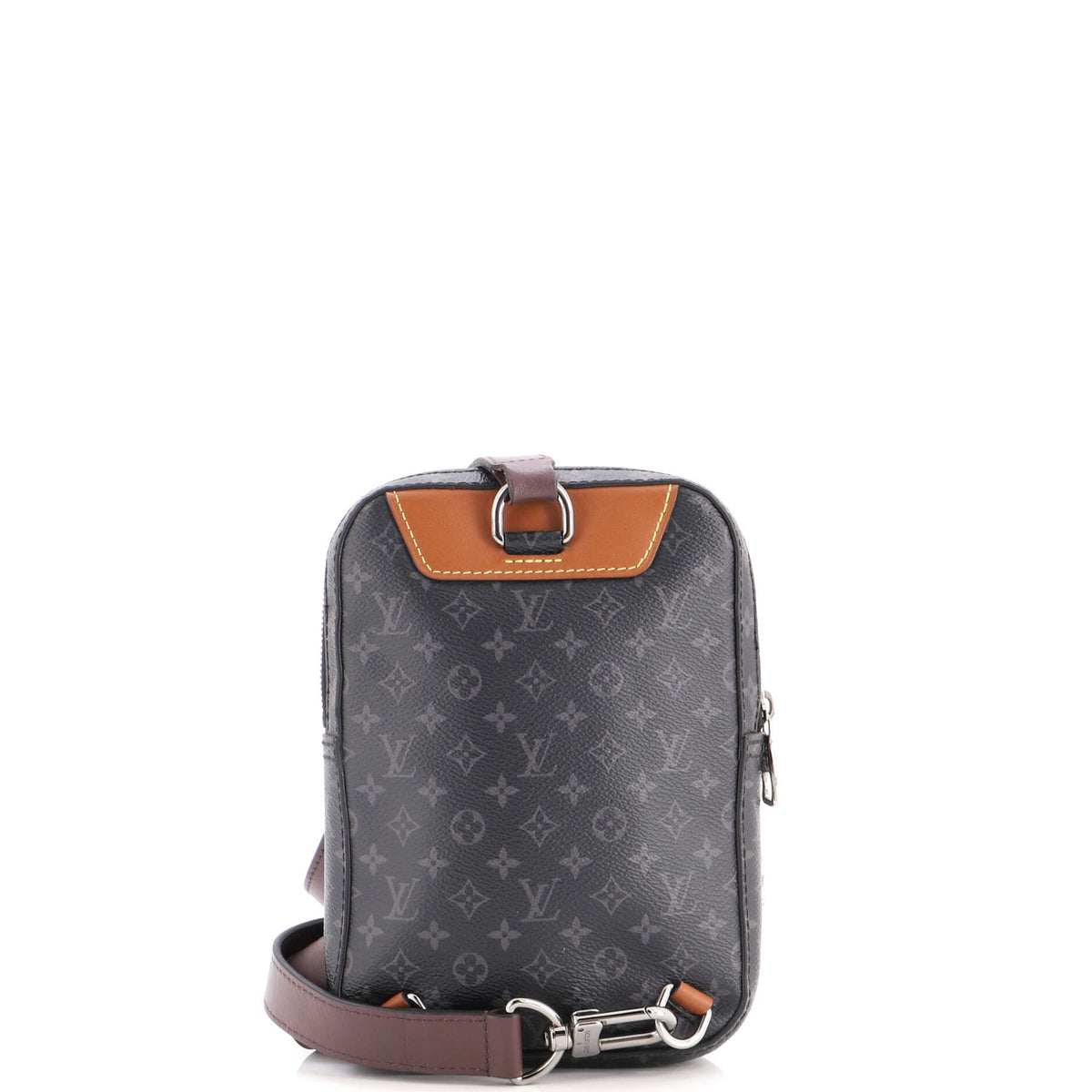 Amazone Sling Bag Patchwork Monogram Eclipse Canvas and Printed Leather