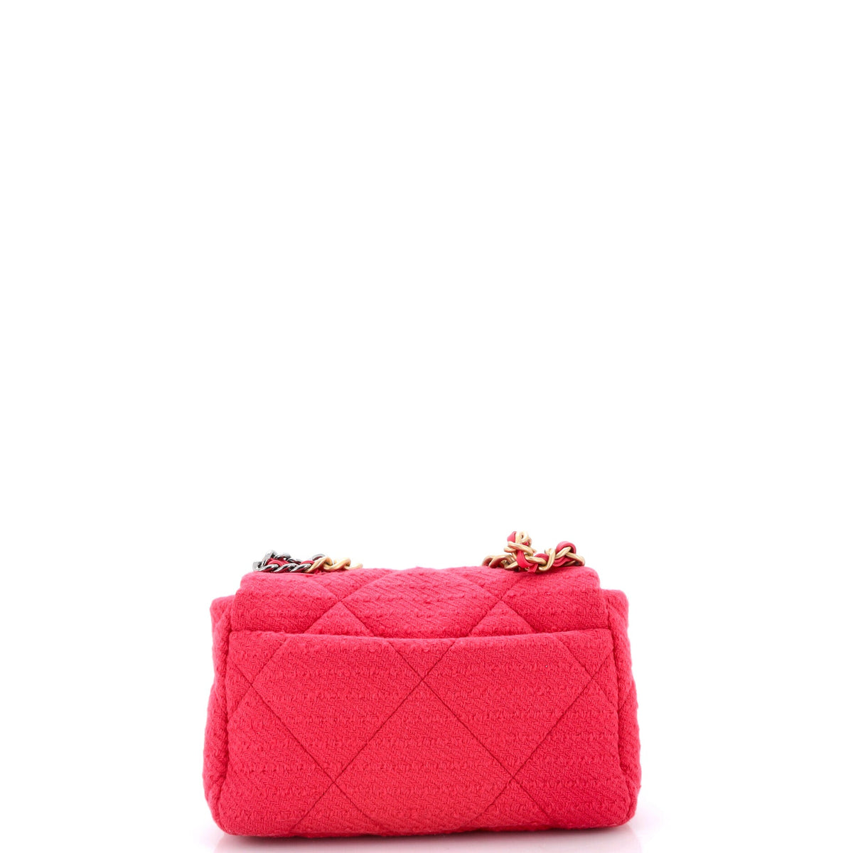 19 Flap Bag Quilted Tweed Medium