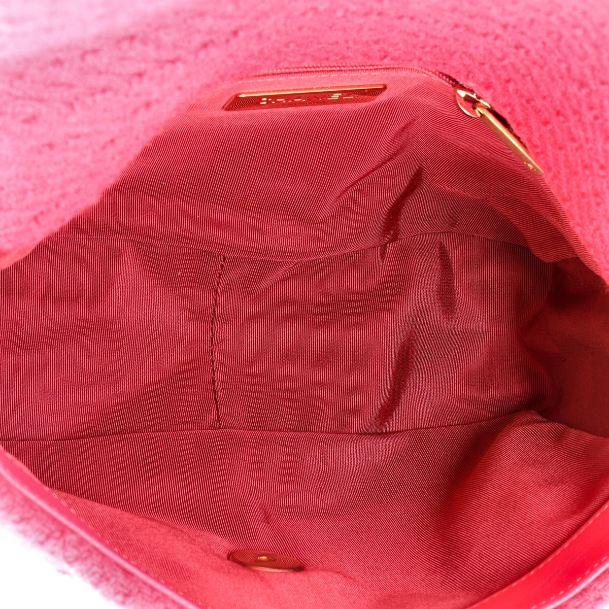 19 Flap Bag Quilted Tweed Medium