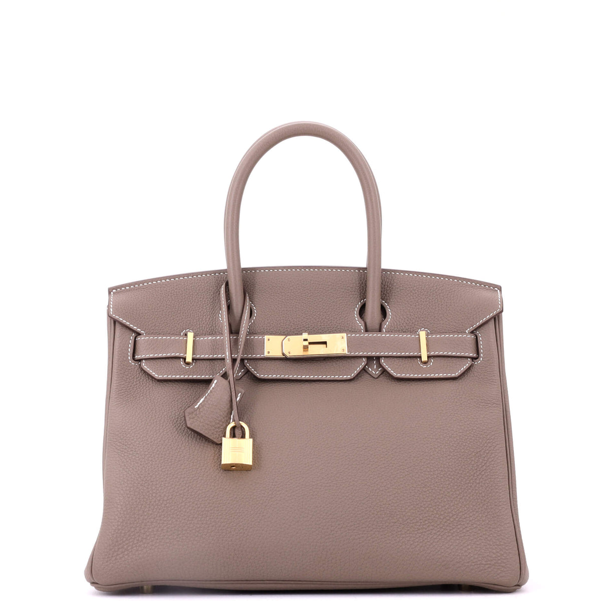 Birkin Handbag Etoupe Togo with Gold Hardware 30