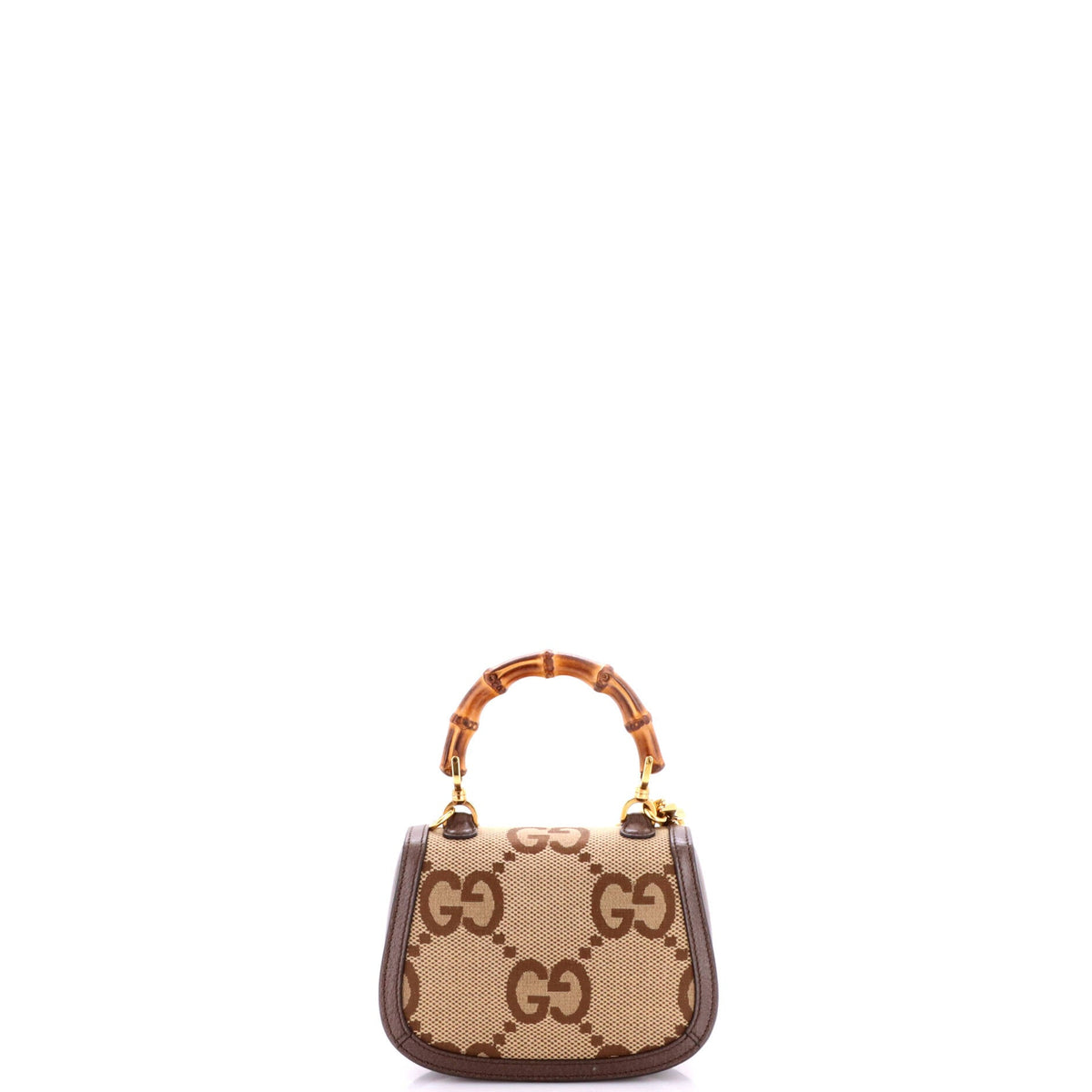 Bamboo 1947 Top Handle Bag Jumbo GG Canvas Mini