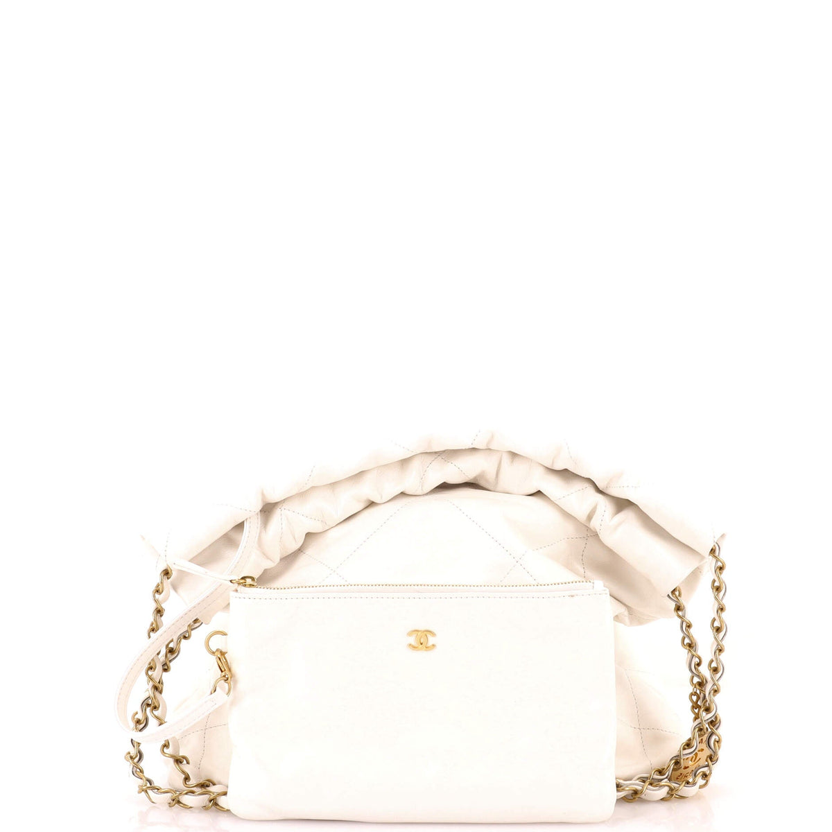 22 Chain Hobo Quilted Calfskin Small