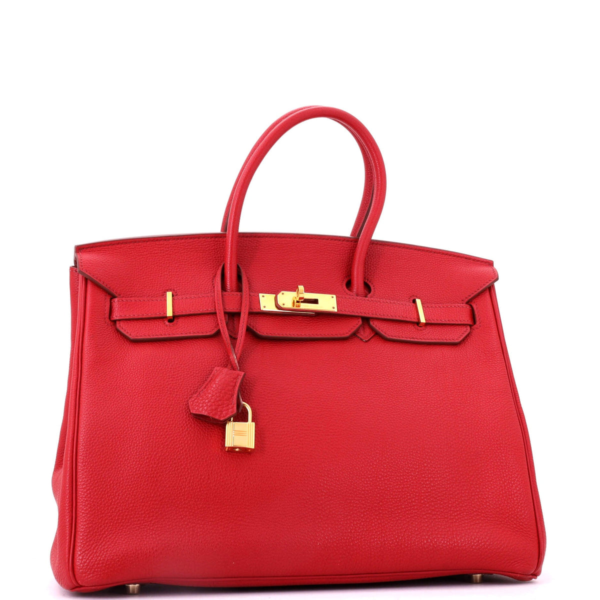 Birkin Handbag Rouge Garance Togo with Gold Hardware 35