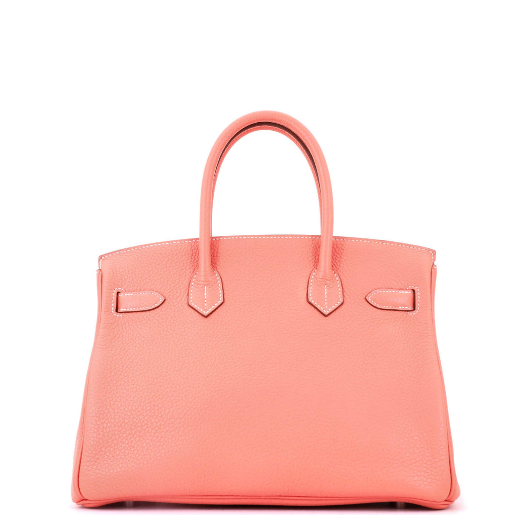 Birkin Handbag Crevette Clemence with Palladium Hardware 30