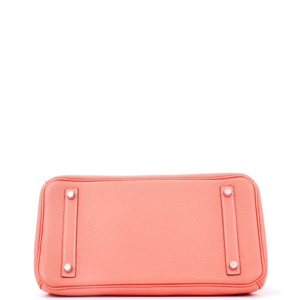 Birkin Handbag Crevette Clemence with Palladium Hardware 30