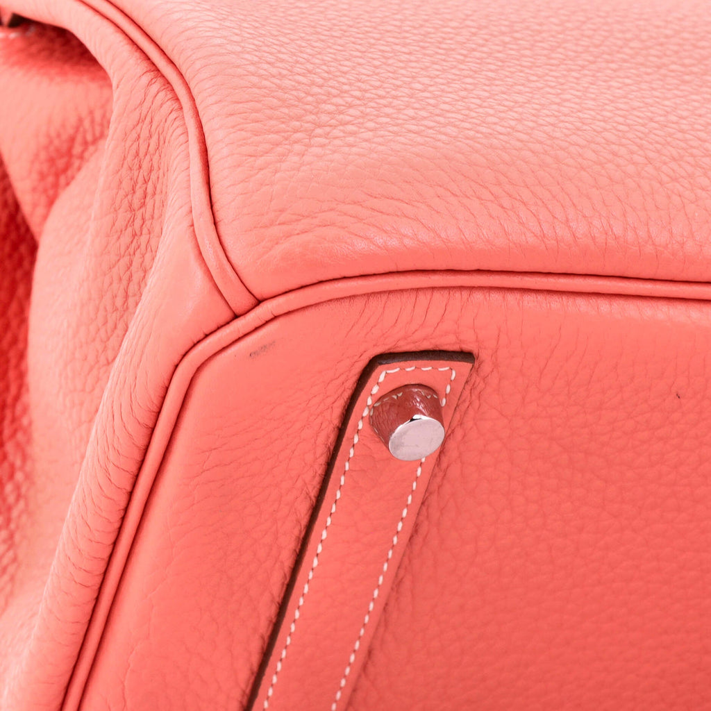 Birkin Handbag Crevette Clemence with Palladium Hardware 30