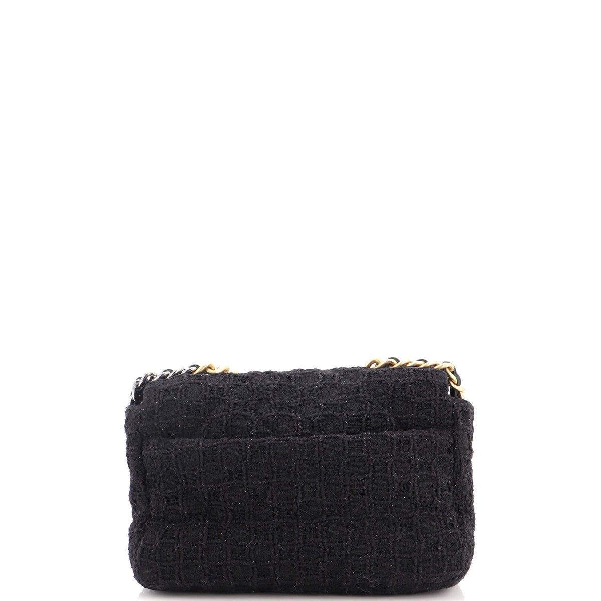 19 Flap Bag Quilted Tweed Medium
