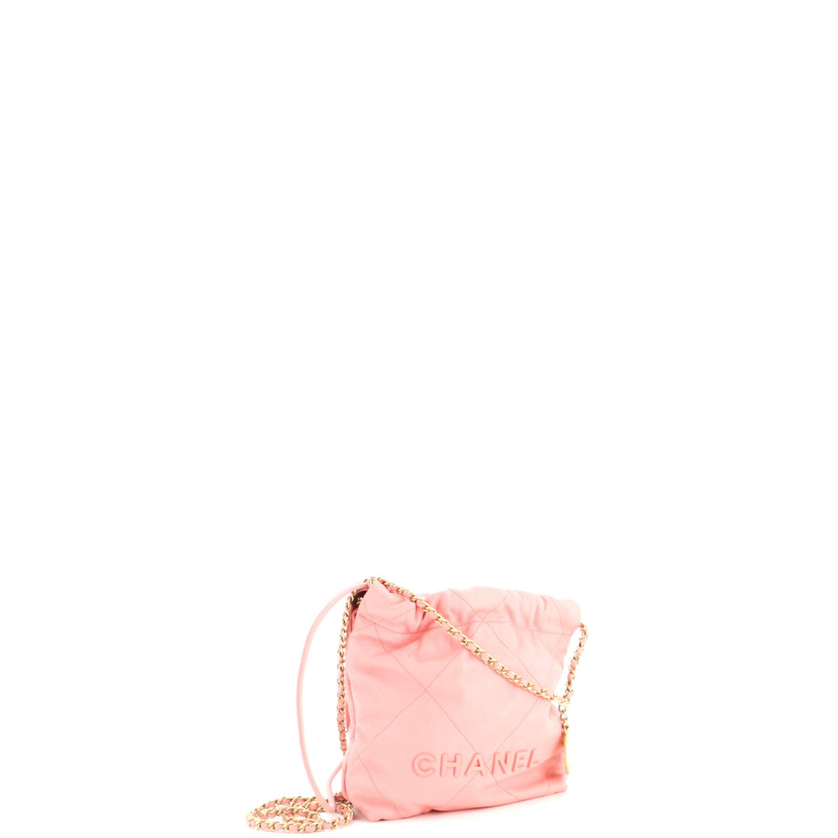 22 Chain Hobo Quilted Caviar Mini