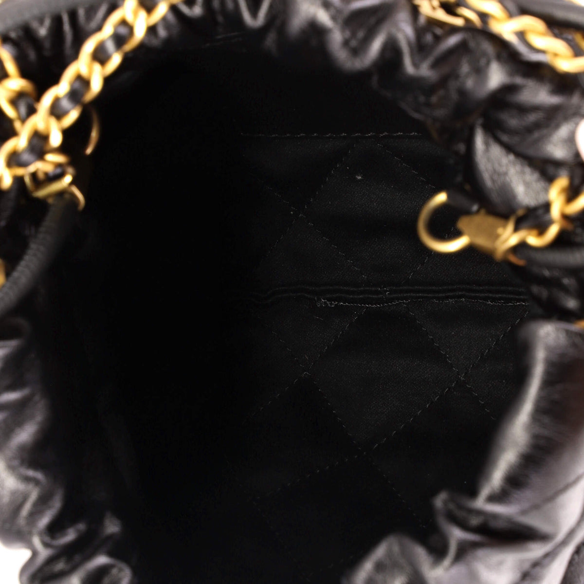 22 Chain Hobo Quilted Calfskin with Pearl Chain Mini