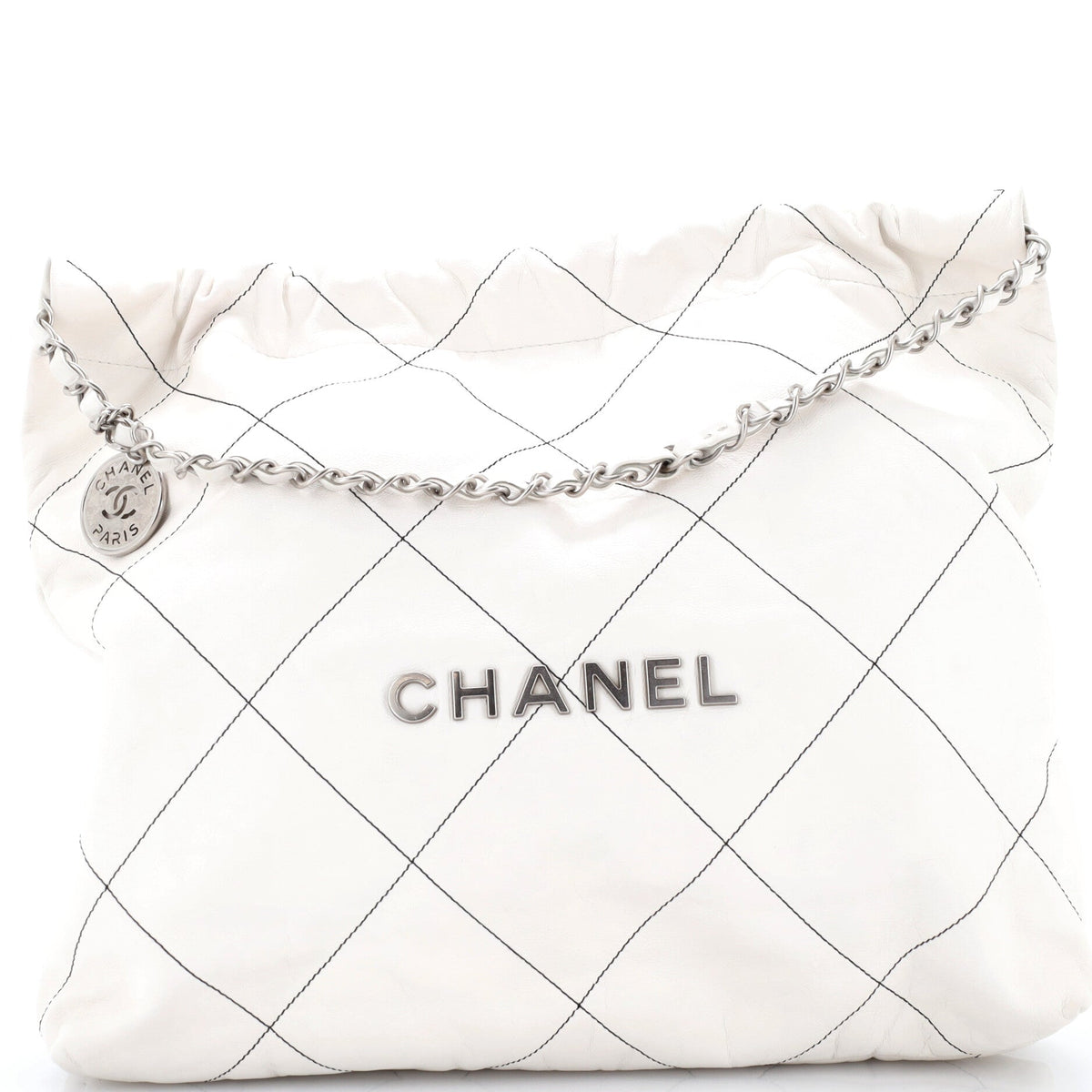 22 Chain Hobo Quilted Calfskin Large