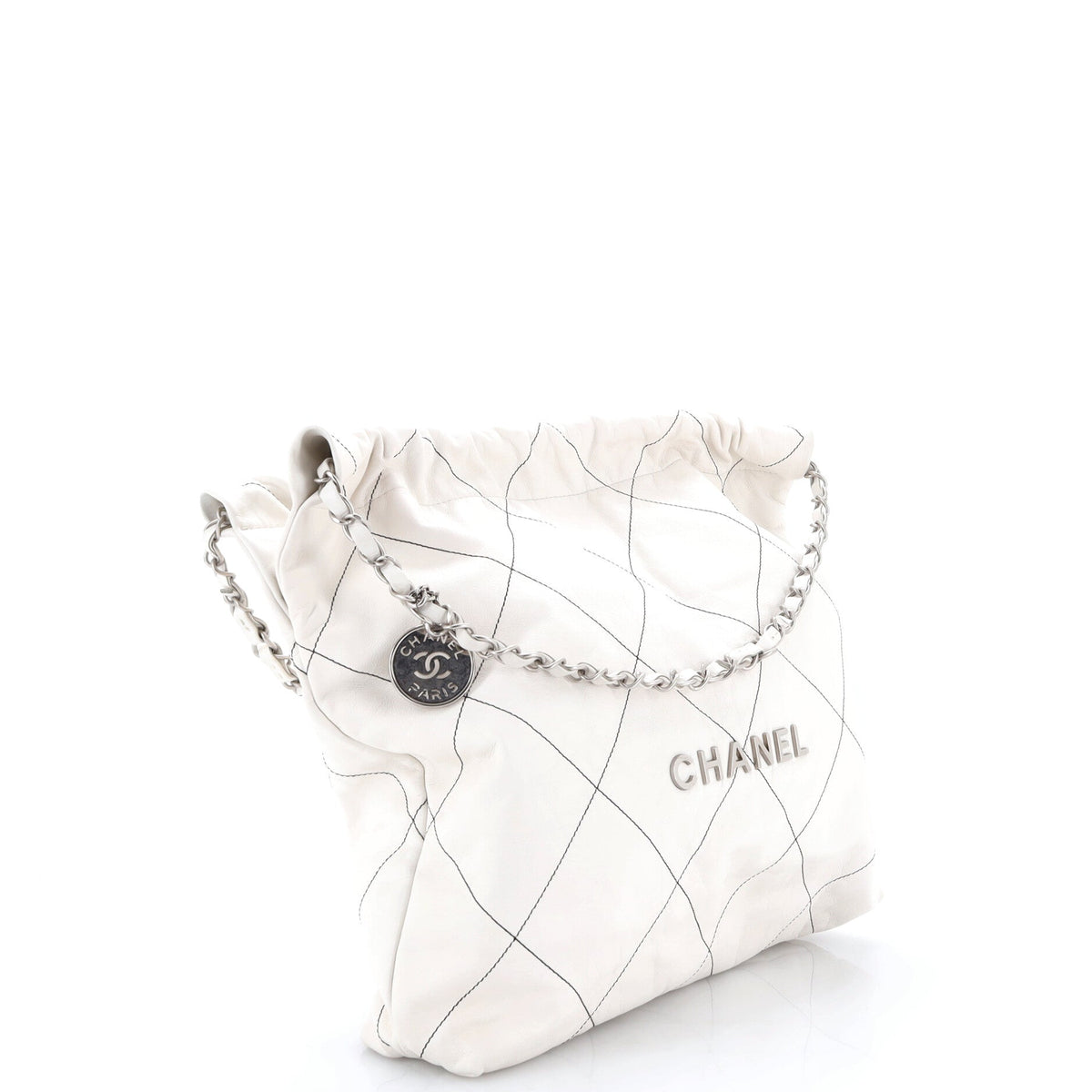 22 Chain Hobo Quilted Calfskin Large