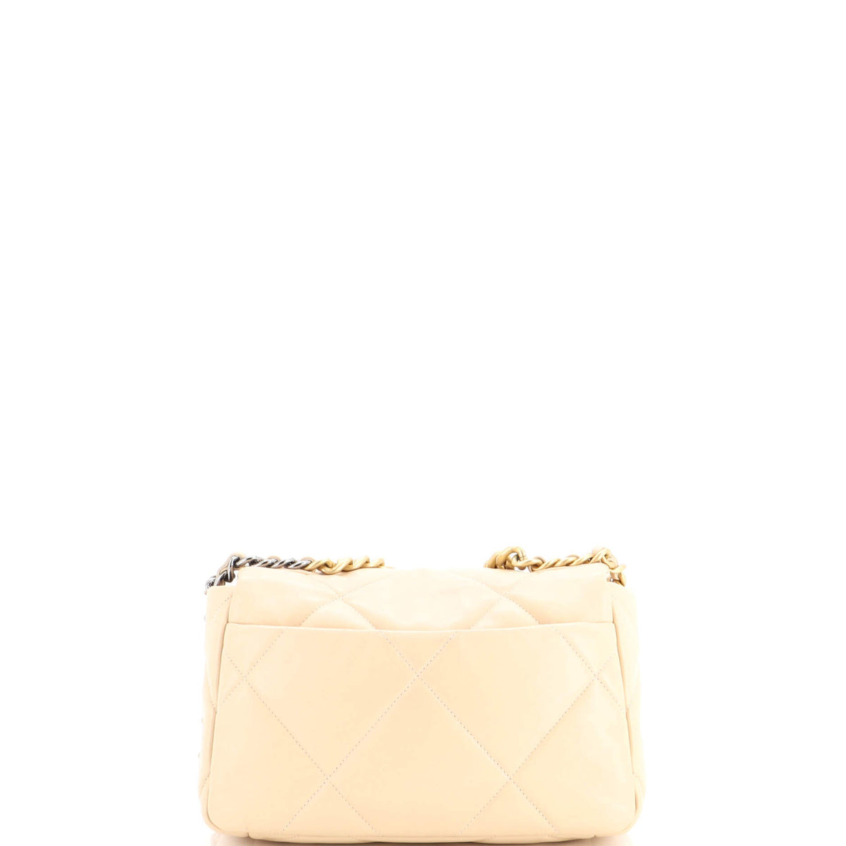 19 Flap Bag Quilted Leather Medium