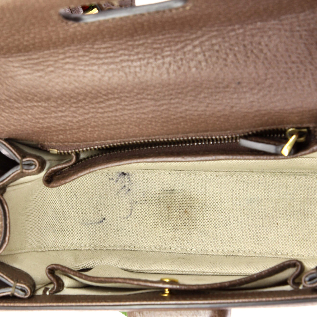 Bamboo 1947 Top Handle Bag Jumbo GG Canvas Small