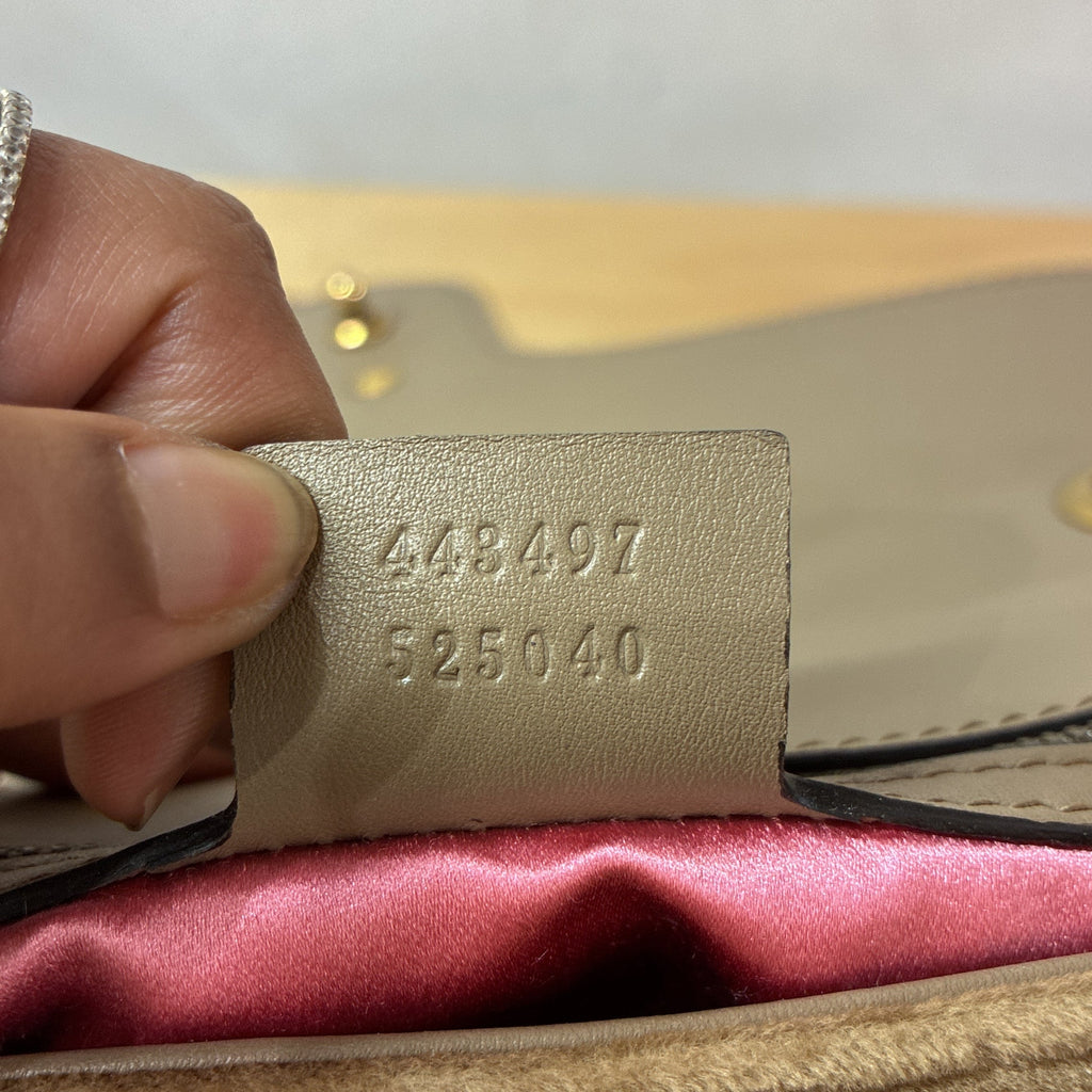 GG Marmont Flap Bag Matelasse Velvet Small