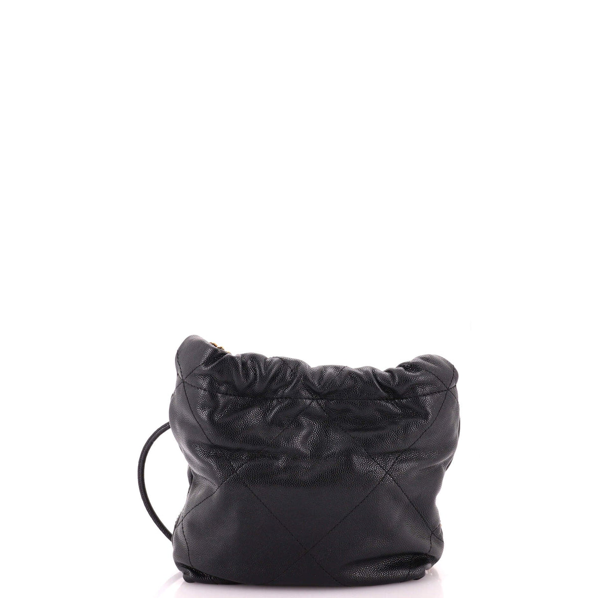 22 Chain Hobo Quilted Caviar Mini