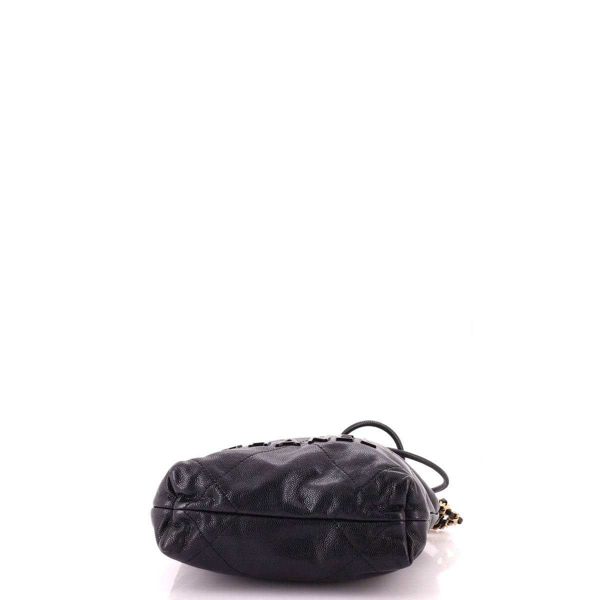 22 Chain Hobo Quilted Caviar Mini