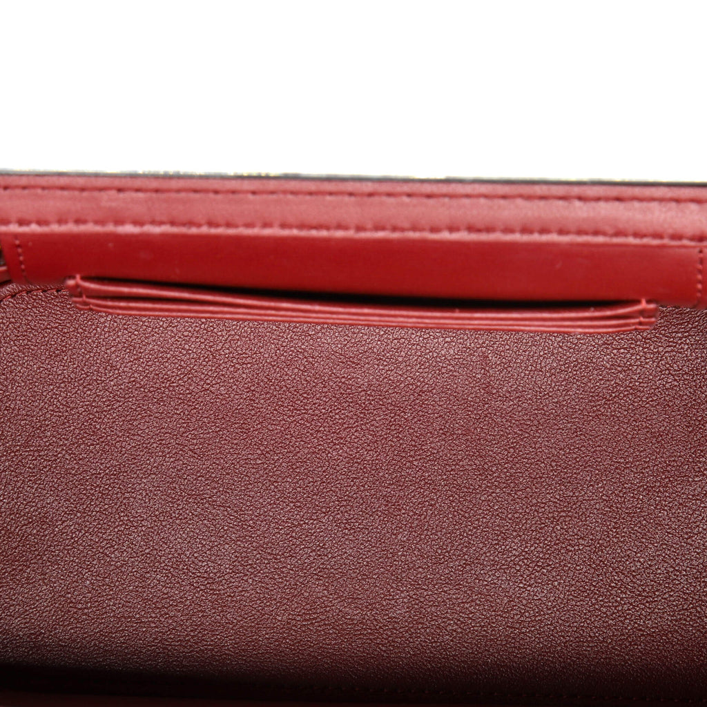 All Slide Long Vanity Case with Chain Quilted Lambskin Small