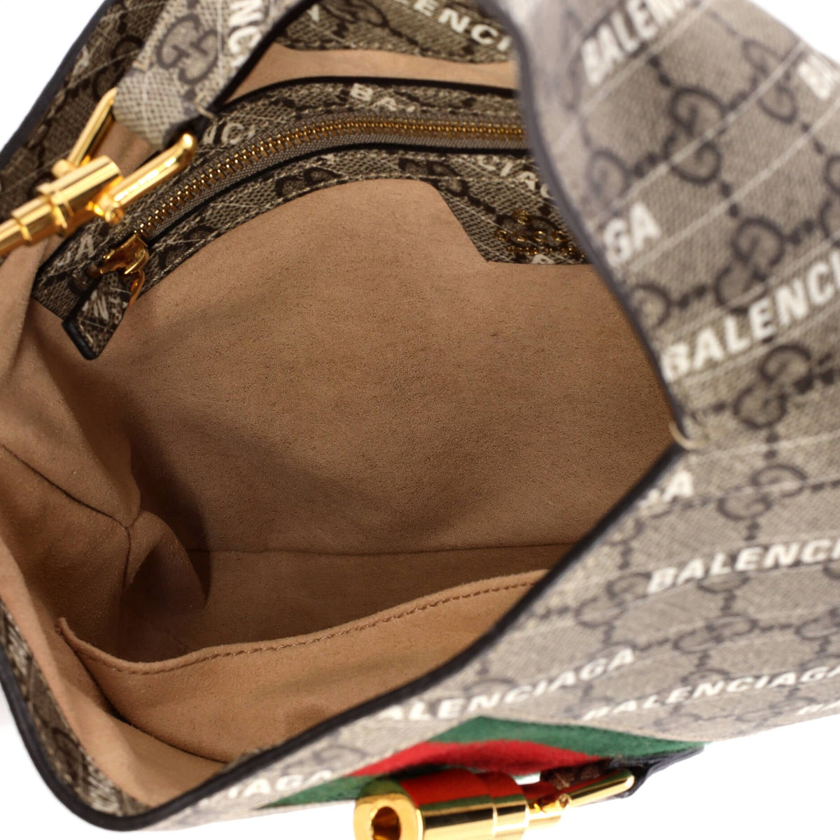 x Balenciaga The Hacker Project Jackie 1961 Hobo GG Coated Canvas Small