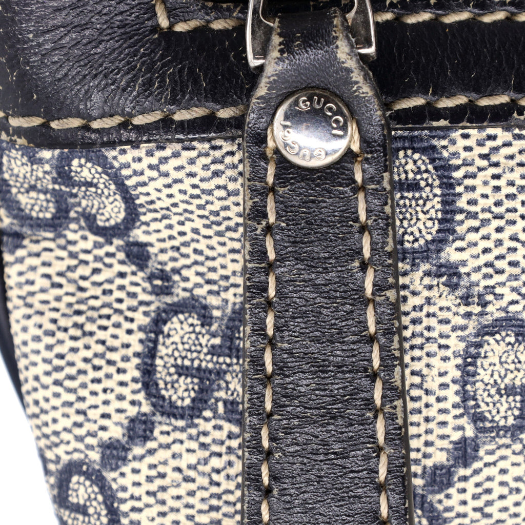 Front Zip Flat Messenger Bag GG Coated Canvas Medium