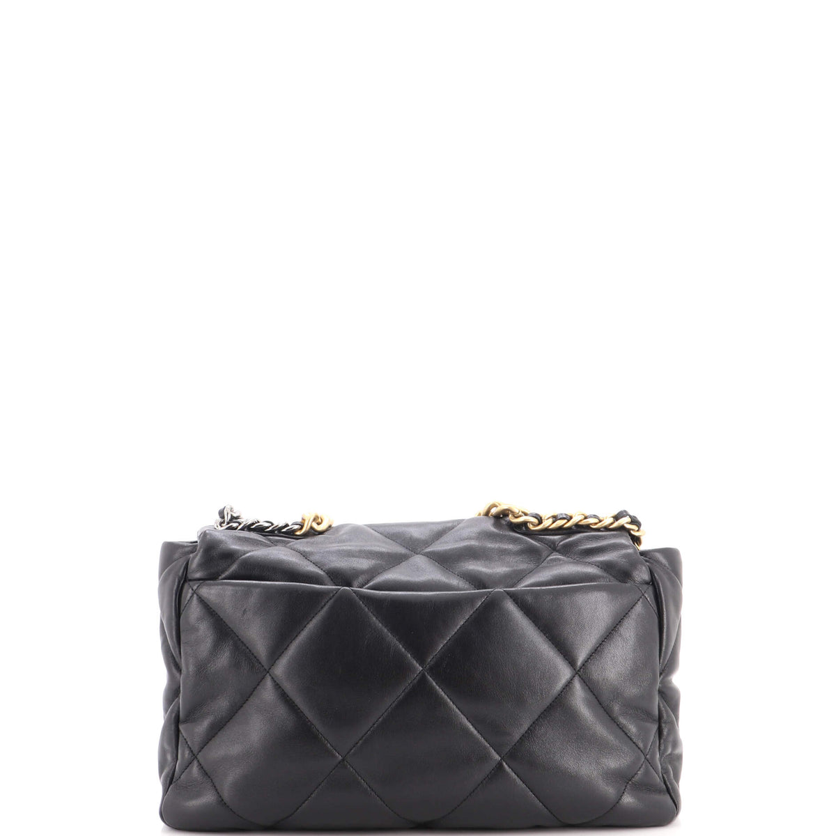 19 Flap Bag Quilted Leather Maxi
