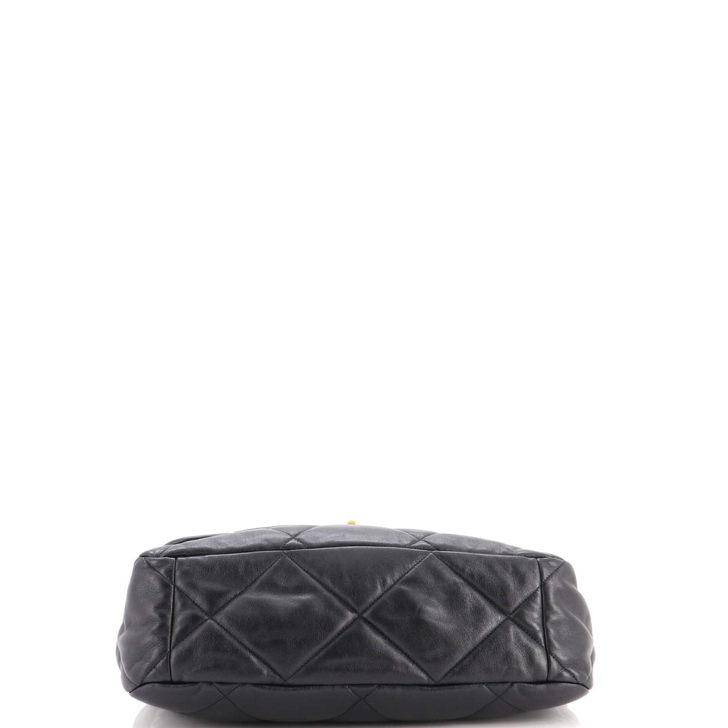 19 Flap Bag Quilted Leather Maxi