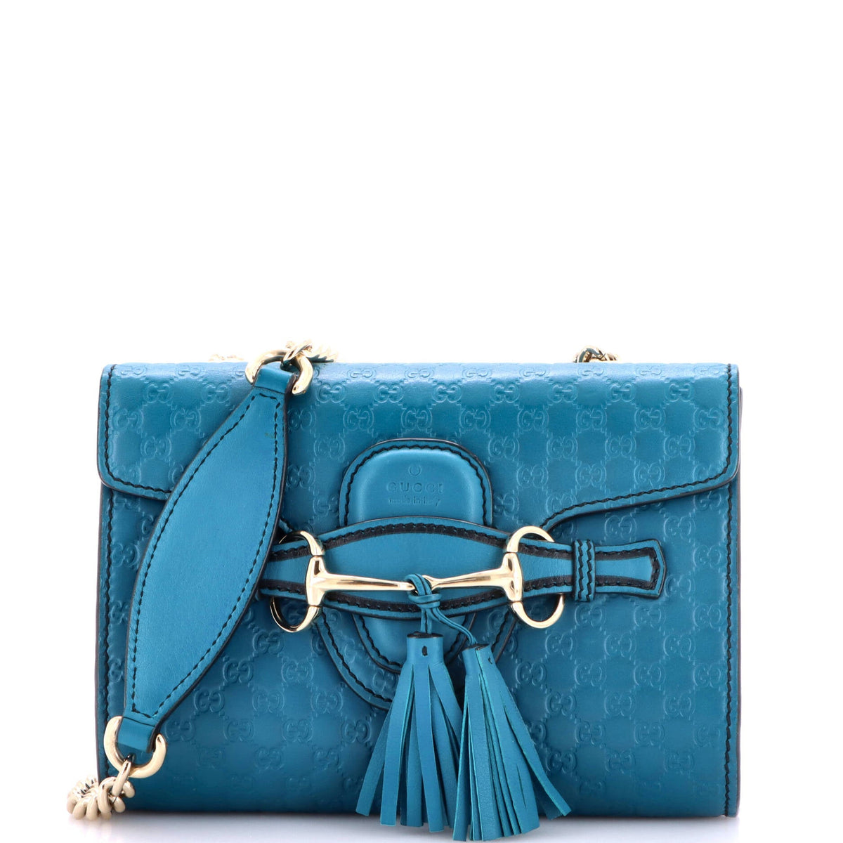 Emily Chain Flap Bag Microguccissima Leather Mini