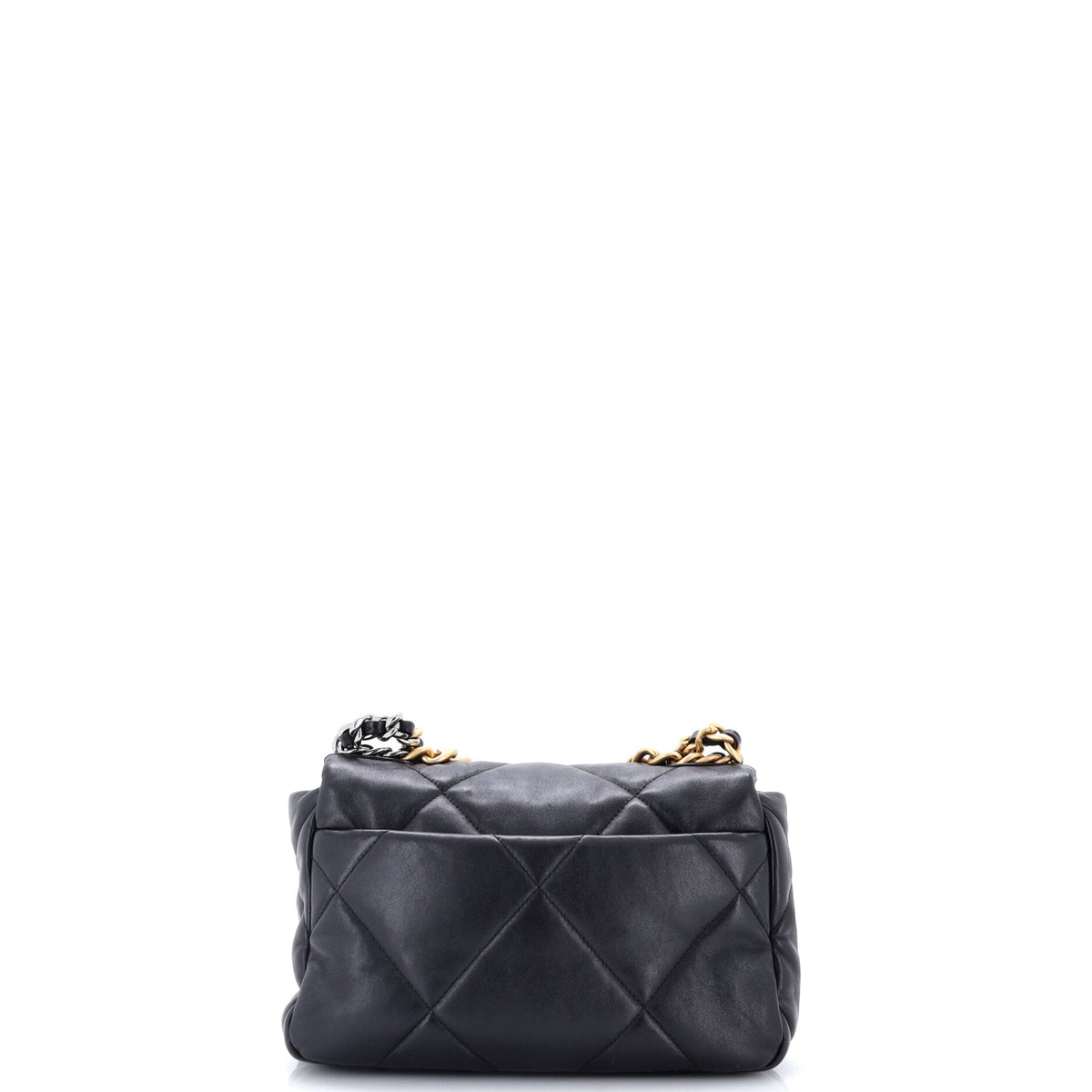 19 Flap Bag Quilted Leather Medium
