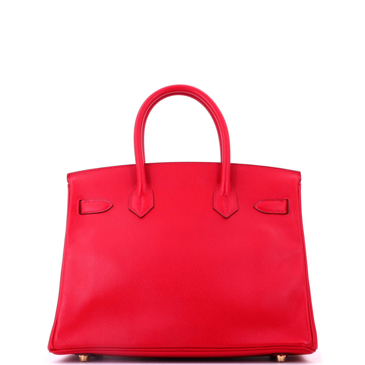 Birkin Handbag Rouge Vif Epsom with Gold Hardware 30