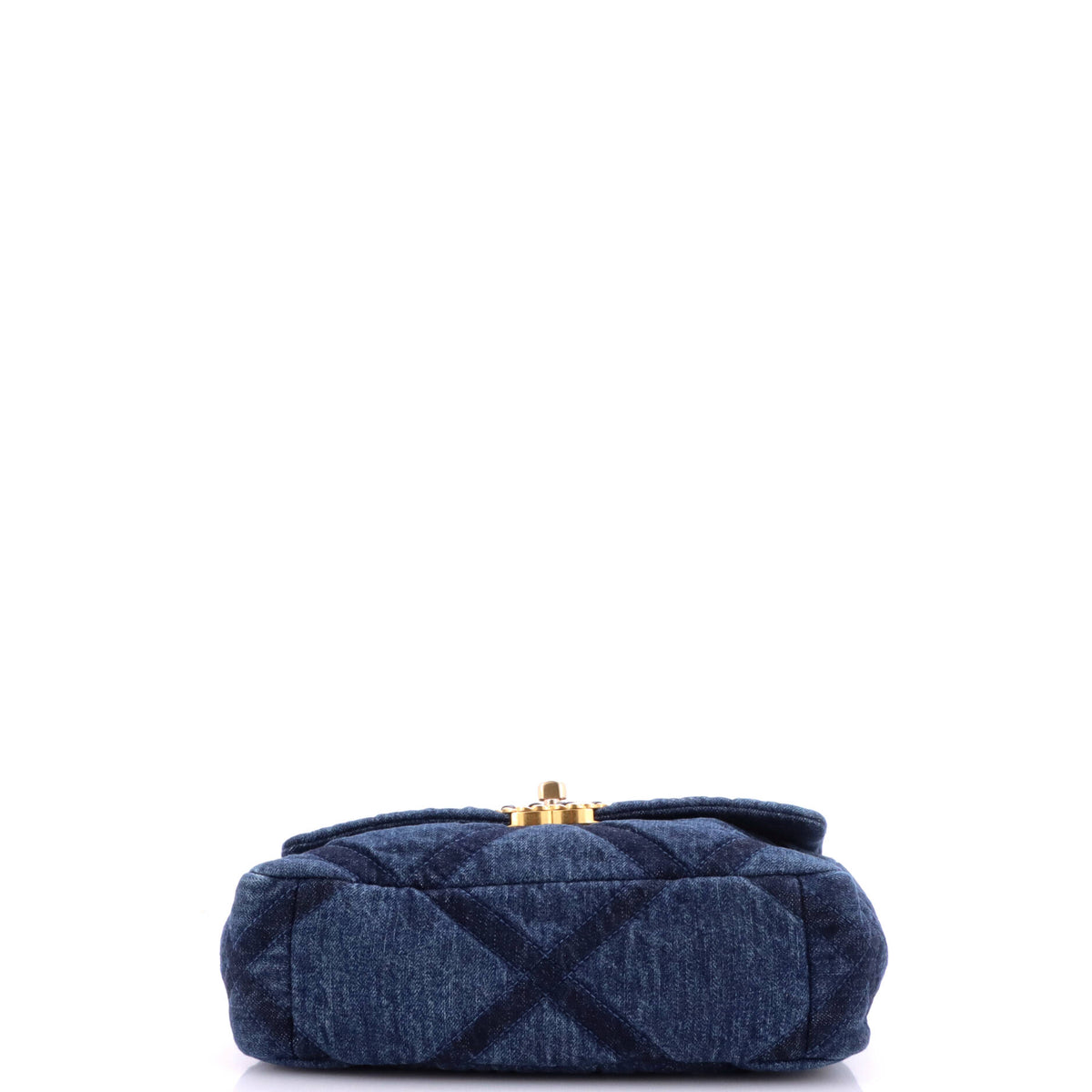 19 Flap Bag Quilted Denim Medium