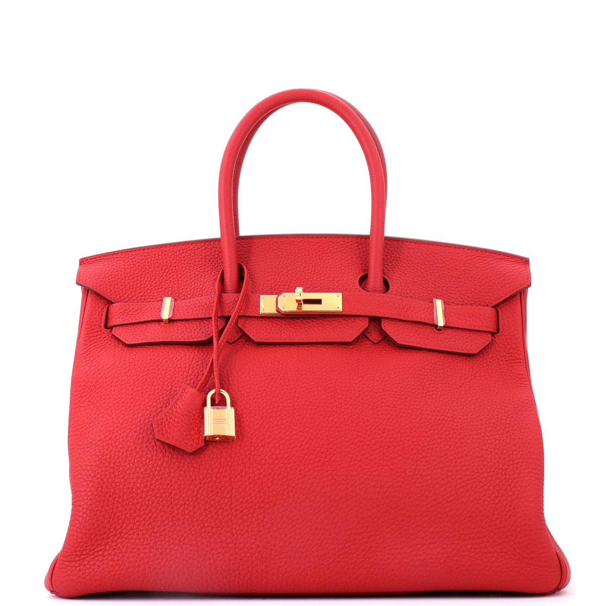 Birkin Handbag Vermillon Togo with Gold Hardware 35