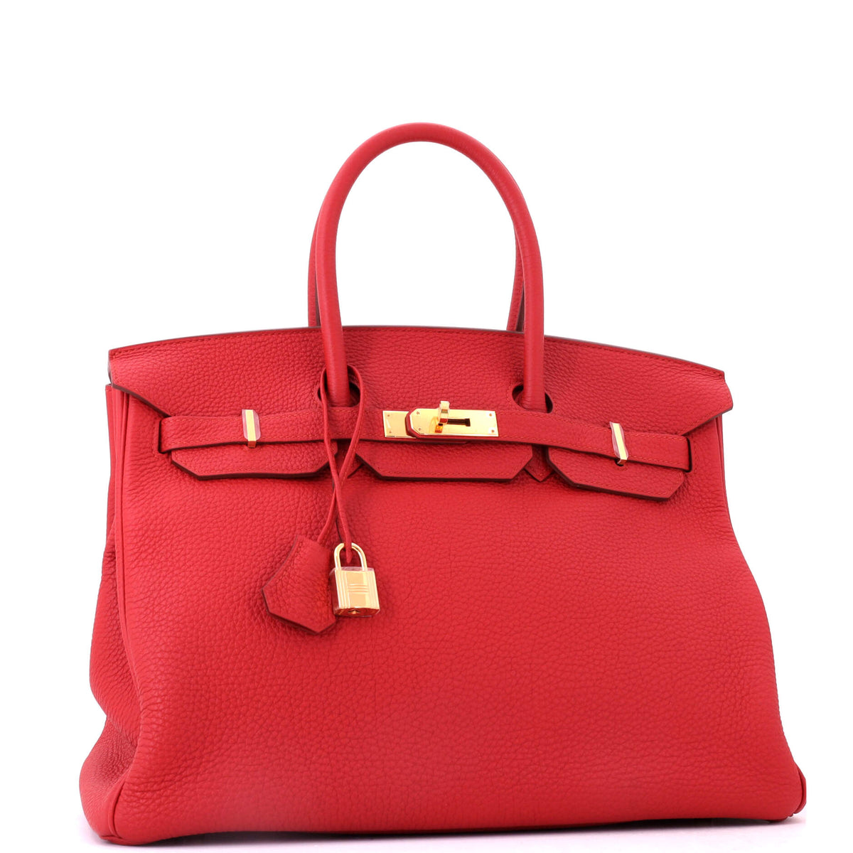 Birkin Handbag Vermillon Togo with Gold Hardware 35