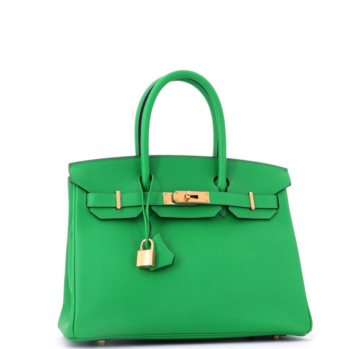 Birkin Handbag Bamboo Epsom with Gold Hardware 30