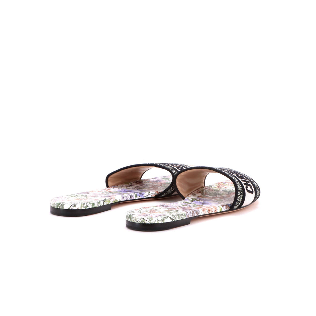 Women's Dway Flat Sandals Embroidered Canvas