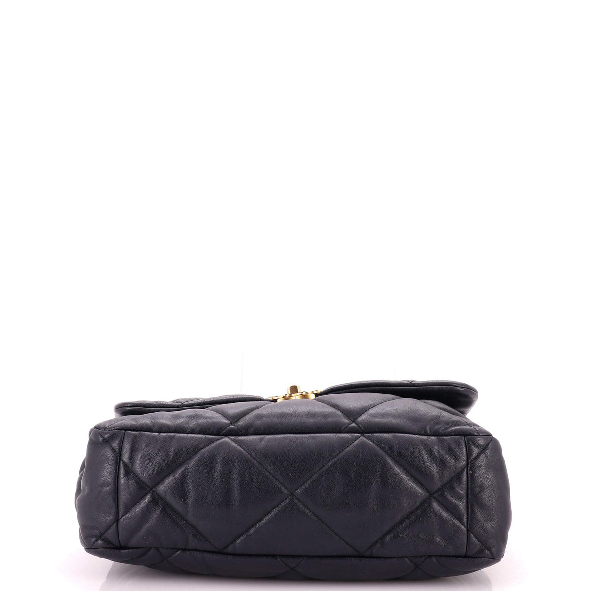 19 Flap Bag Quilted Leather Maxi