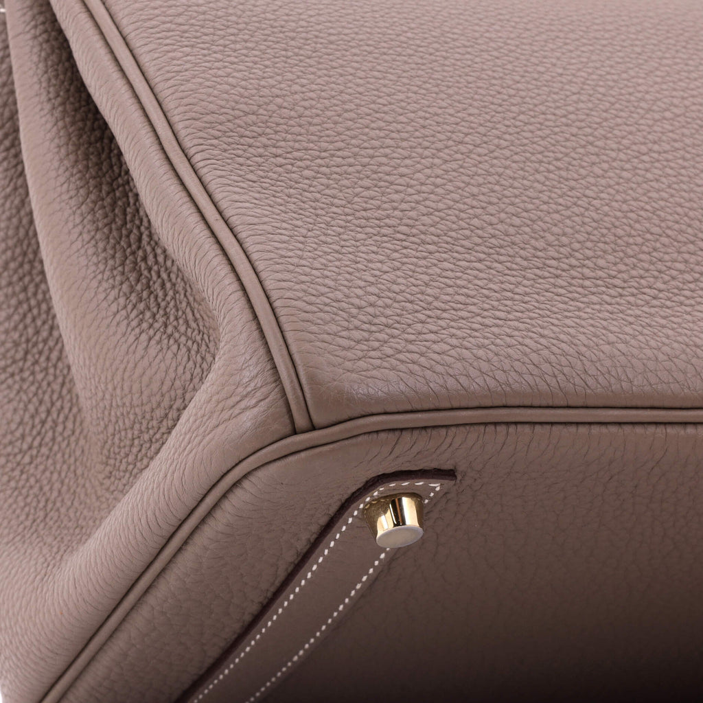 Birkin Handbag Etoupe Togo with Gold Hardware 30