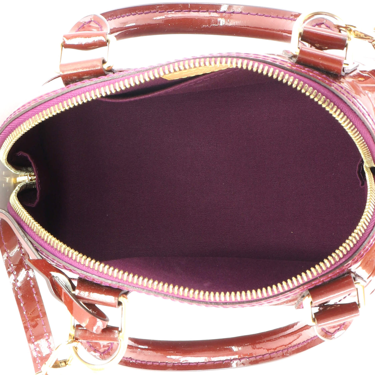 Alma Handbag Monogram Vernis BB